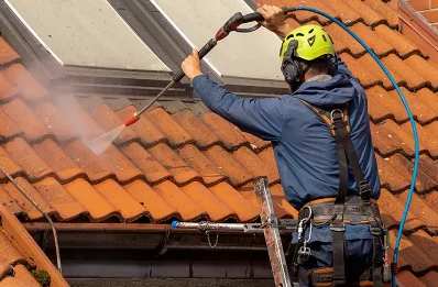 Démoussage et hydrofuge de toiture à Banos
